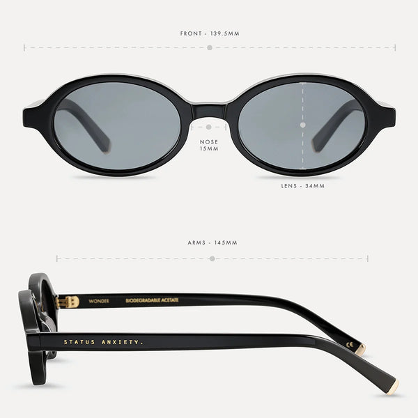 Wonder Sunglasses Black/Gold