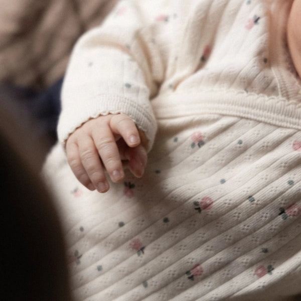 Long Sleeve Kimono Bodysuit Pointelle Posey Blossom