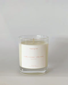 Hope & Me Vanilla Coconut & White Musk Candle 60 Hour