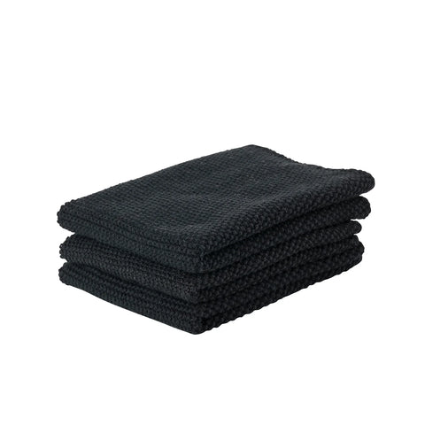 Dish Cloth 3 Pack Black