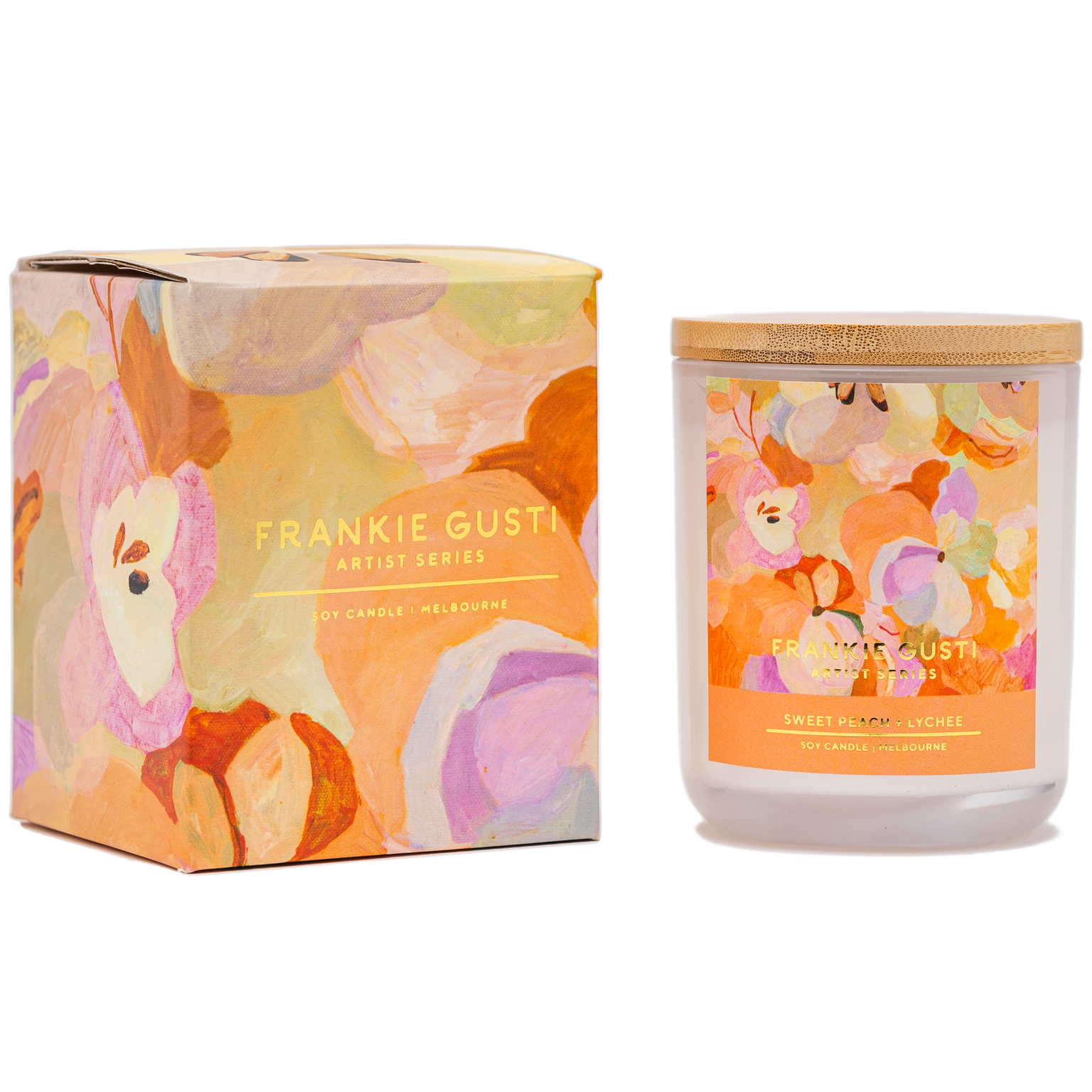 Sweet Peach + Lychee Jade Fisher Candle