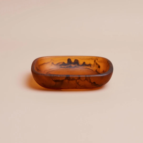 Flow Resin Soap Dish Earth