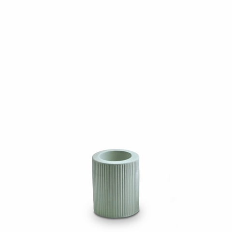Ribbed Infinity Candle Holder (M) Blue