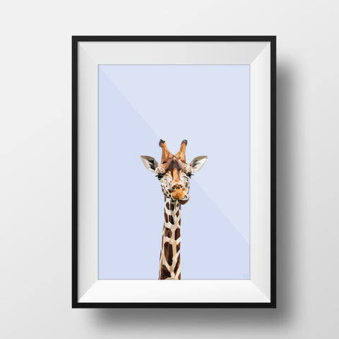 George the Giraffe Print A3