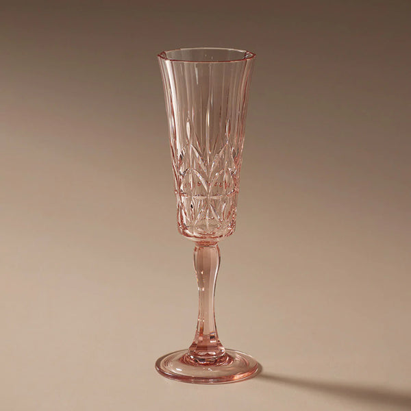 Pavillion Acrylic Champagne Flute Pale Pink