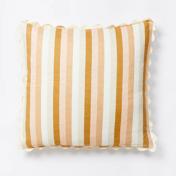 Florence Stripe Wheat 60x60 Cushion