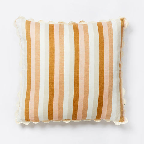 Florence Stripe Wheat 60x60 Cushion