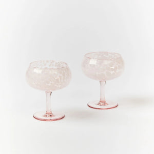 Dots Coupe Pink Set of 2