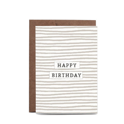 Happy Birthday Stripes Gift Card