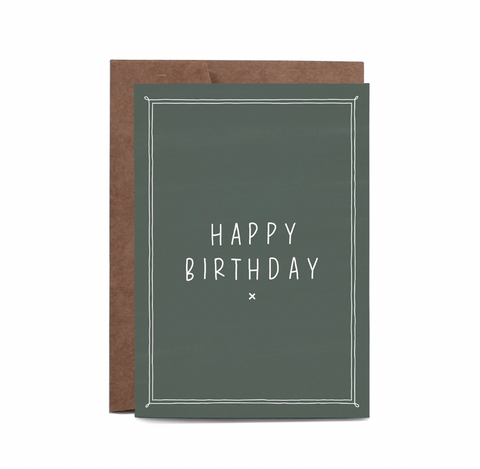 Happy Birthday Eucalyptus Gift Card