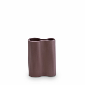 Ribbed Infinity Vase (S) Plum