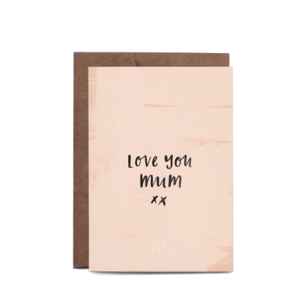 Love You Mum Mother's Day Gift Card