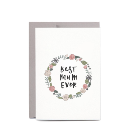 Floral Wreath Mother's Day Gift Card