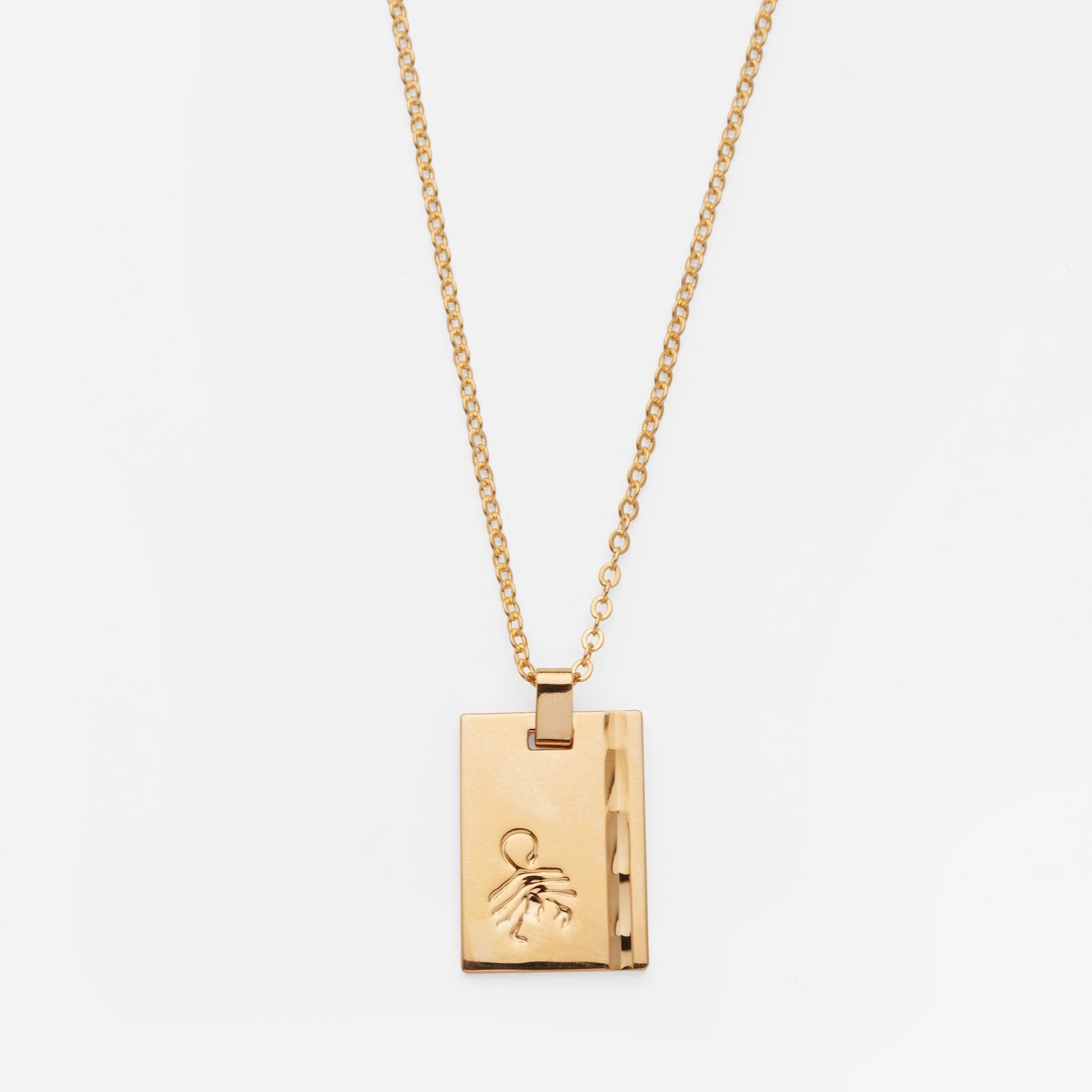 Scorpio Gold Star Sign Necklace