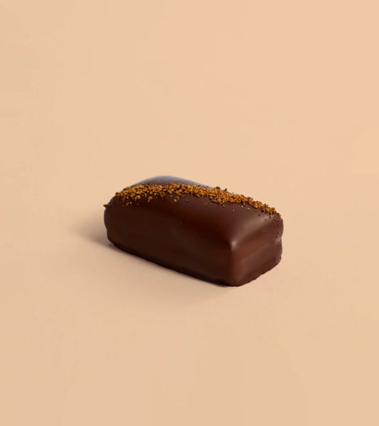 Zingy Gingerbread Caramel with Gold Dust Single Chocolate Bar 30g