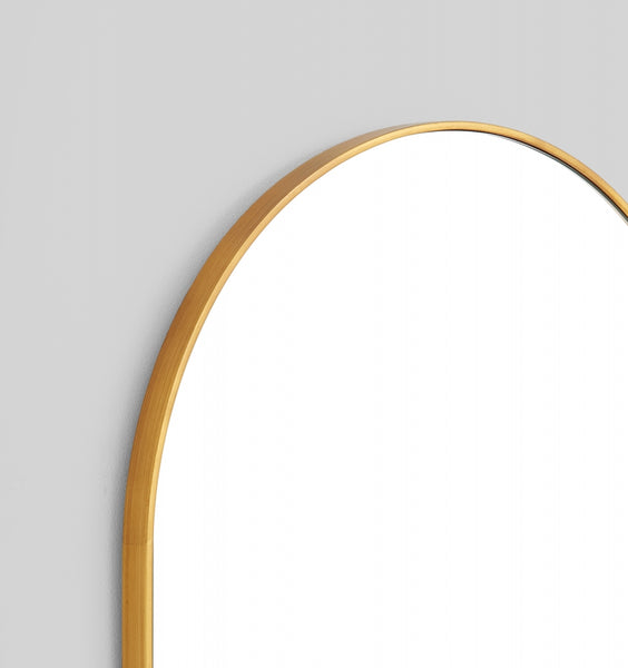 Bjorn Arch Mirror Brass 55cm