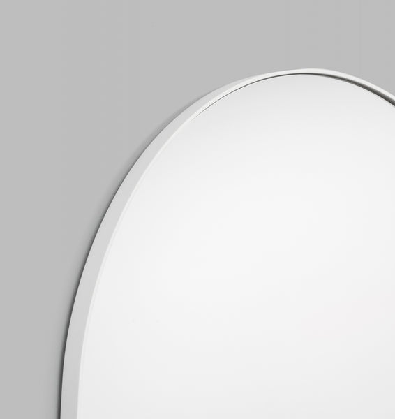 Bjorn Arch Mirror Bright White 80cm