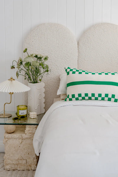 Bonnie Bottega Green & Off White Cushion