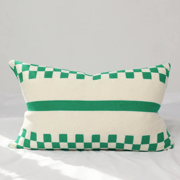 Bonnie Bottega Green & Off White Cushion