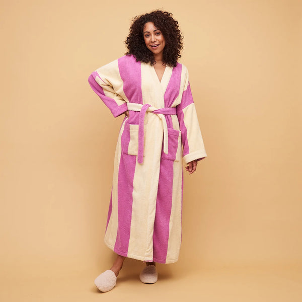 Halifax Towelling Robe Orchid