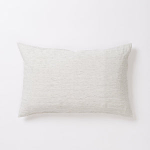 Pinstripe Linen Pillowcase Pair Pepper/Chalk
