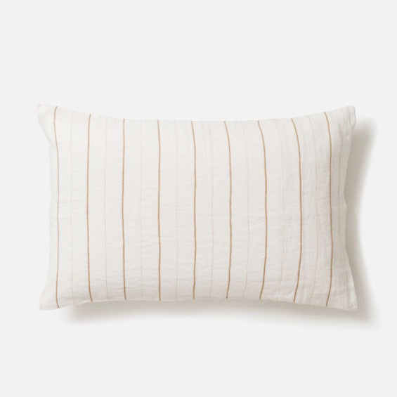 Monday Linen Pillowcase Pair Chalk/Miso