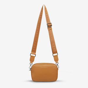 Plunder Webbed Strap Crossbody Bag Tan