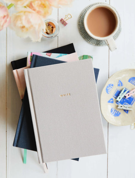 Write Lined Journal Grey
